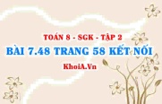 Bài 7.48 trang 58 Toán 8 Kết nối tri thức Tập 2